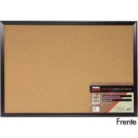 Quadro aviso 65x45 cortiça moldura madeira MDFC-4565 Easy Office