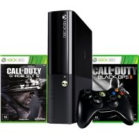 Console Xbox 360 500GB + Controle sem Fio + 2 Vouchers para Download de Call of Duty Ghosts e Call of Duty Black OPS II 
