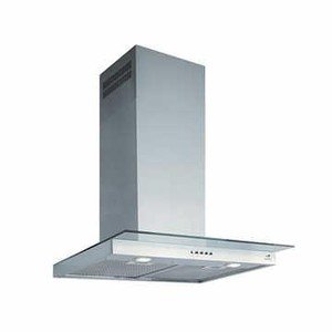 Arix Brisa 60 cm Parede Aço Inox c/ Vidro
