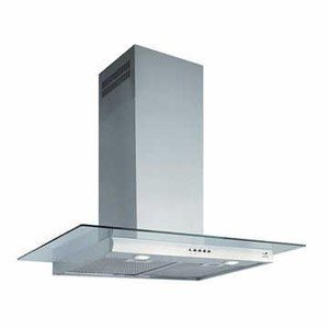 Arix Brisa 80 cm Parede Aço Inox c/ Vidro