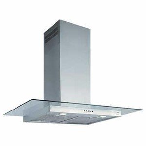 Arix Brisa 90 cm Parede Aço Inox c/ Vidro