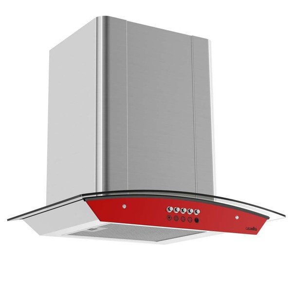 CasaVitra 60 cm Parede Aço Inox c/ Vidro