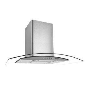 Fogatti CVC Slim 60 cm Parede Aço Inox c/ Vidro