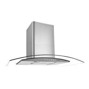 Fogatti CVC Slim 75 cm Parede Aço Inox c/ Vidro