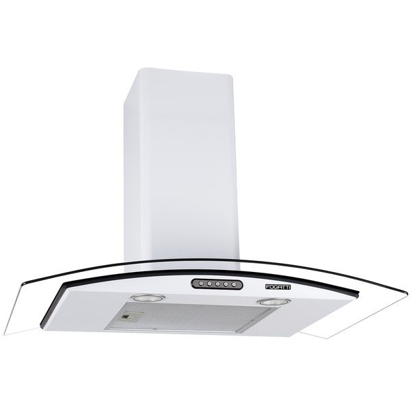 Fogatti CVC Slim 80 cm Parede Aço Inox c/ Vidro
