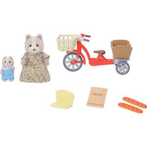 Gulliver Sylvanian Families de Bicicleta com a Mamãe