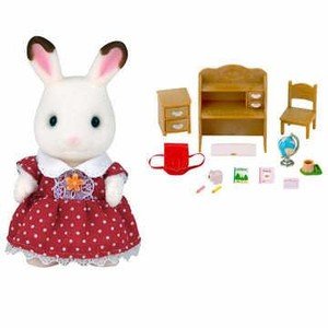 Gulliver Sylvanian Filmes Irmã Coelho Chocolate e Escrivaninha