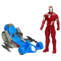 Hasbro Marvel Avengers Assemble Titan Hero Series Homem de Ferro com Veículo de Combate