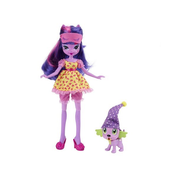 Hasbro My Little Pony Equestria Girls Rainbow Rocks Twilight Sparkle com Spike o Cachorrinho