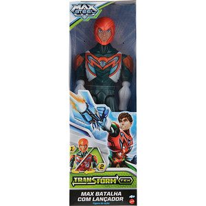 Mattel Max Steel Transform Tek Max Batalha com Lançador