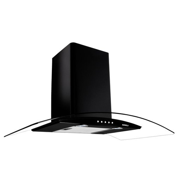 Nardelli Black One Vidro Curvo 90 cm Parede Aço Inox c/ Vidro