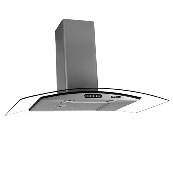 Nardelli CVC Slim Vidro Curvo 60 cm Parede Inox e Vidro