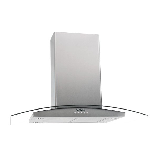 Nardelli Vidro Curvo 90 cm Parede Aço Inox c/ Vidro