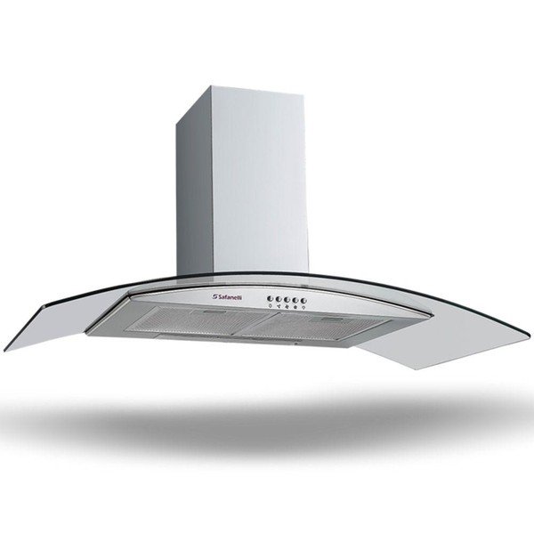 Safanelli Curve 80 cm Parede Inox e Vidro